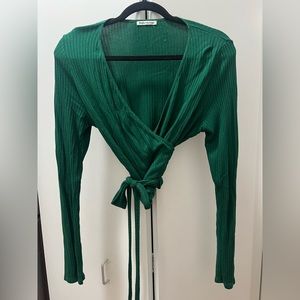 Reformation wrap top